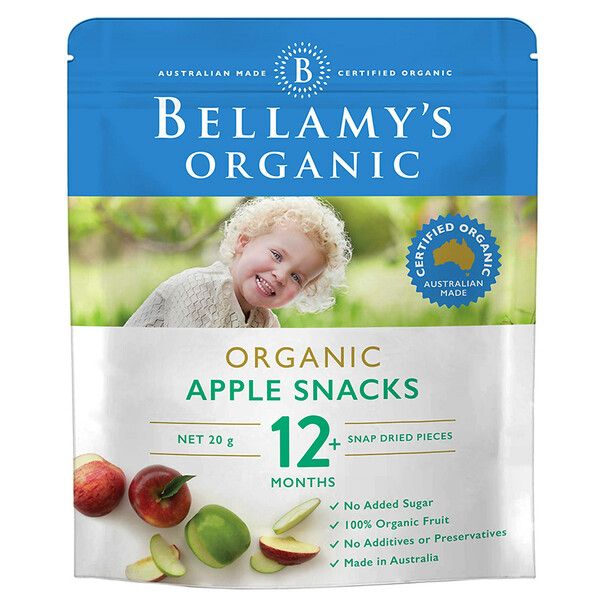 Snack Táo Sấy Hữu Cơ Bellamy's Organic 20g