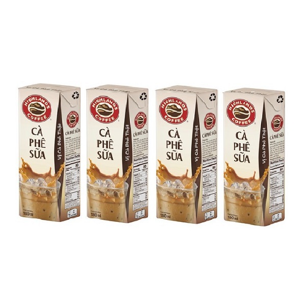 Cà Phê Sữa Highland 180Mlx4