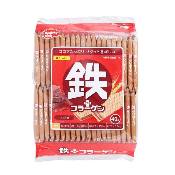 Bánh Xốp Bổ Sung Sắt Collagen Vị Ca Cao Hamada 284G