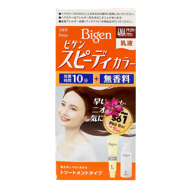 Kem Nhuộm Tóc Bigen Bigen Color Milky 4Na Nâu 100Ml