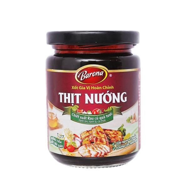 Xốt Gia Vị Hoàn Chỉnh Barona Thịt Nướng 260G Hũ