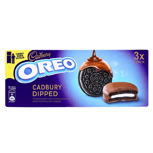 Bánh Quy Oreo Socola Kẹp Kem Vị Vani Phủ Socola Sữa