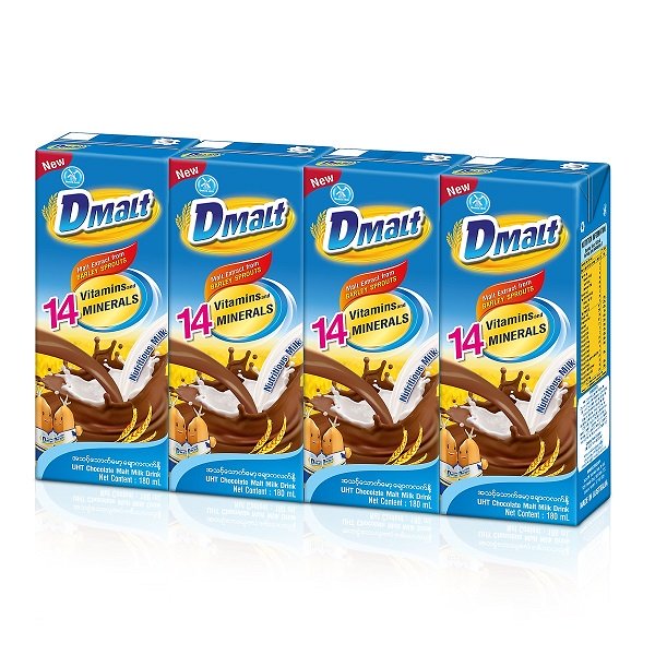 Sữa Cacao Lúa Mạch Dmalt 180Mlx4