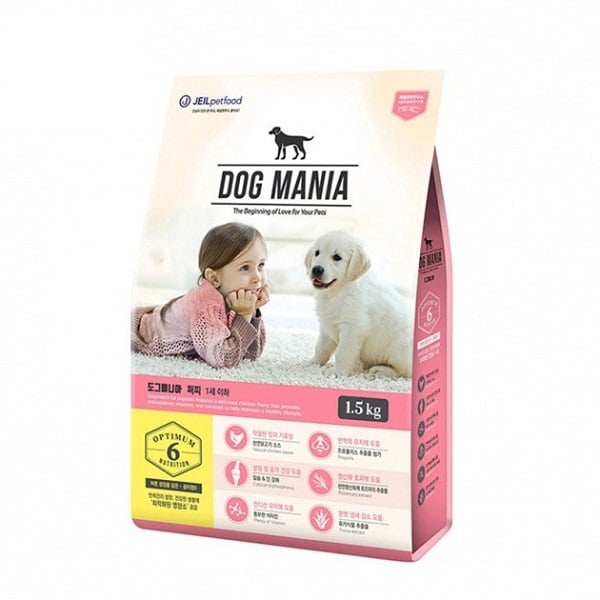 Thức Ăn Hạt Cho Chó Nhỏ Dog Mania 1.5Kg