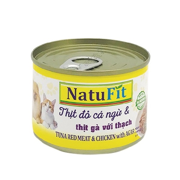 Pate Thịt Đỏ Cá Ngừ Và Thịt Gà Với Thạch Natufit 160G