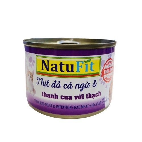 Pate Thịt Đỏ Cá Ngừ Và Thanh Cua Với Thạch Natufit 160G