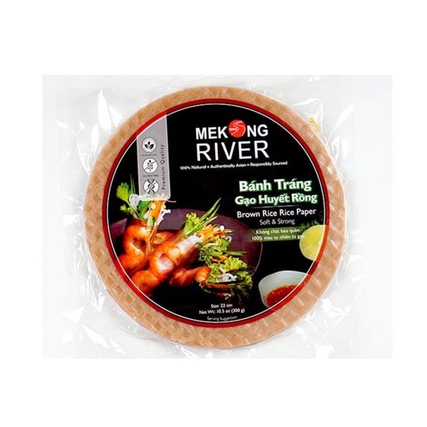 Bánh Tráng Gạo Huyết Rồng Mekong River 22Cm 300G