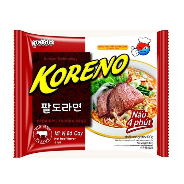 Mì Koreno Vị Bò Cay 75G