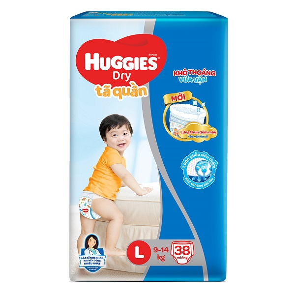Tã Quần Huggies Dry L38