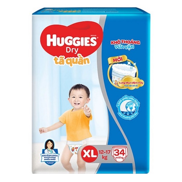 Tã Quần Huggies Dry Xl34