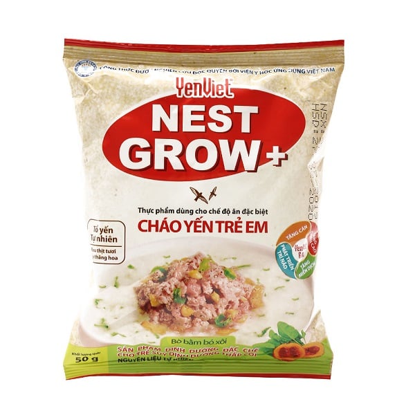 Cháo Yến Trẻ Em Nestgrow Vị Bò Bằm Bó Xôi 50G
