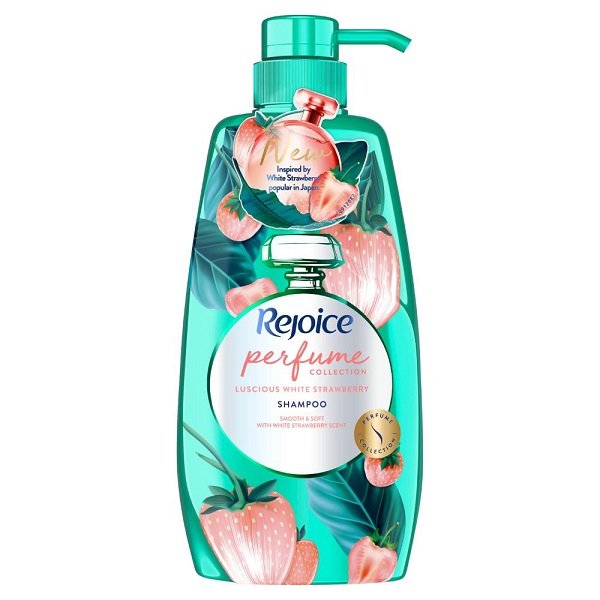 Dầu Gội Dâu Tây Bạch Tuyết Rejoice Perfume Collection Luscious White Strawberry Shampoo 632Ml