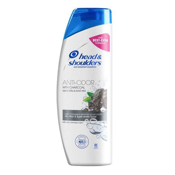 Dầu Gội Than Hoạt Tính Sạch Sâu Head & Shoulders Anti - Dandruff Shampoo Anti - Odor With Charcoal 330Ml