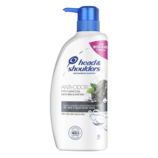 Dầu Gội Than Hoạt Tính Sạch Sâu Head & Shoulders Anti - Dandruff Shampoo Anti - Odor With Charcoal 625Ml