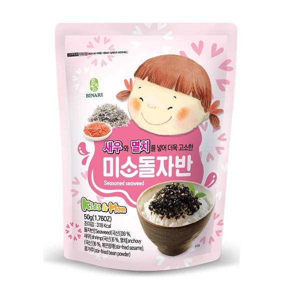 Rong Biển Tôm Và Cá Cơm Binari 50G