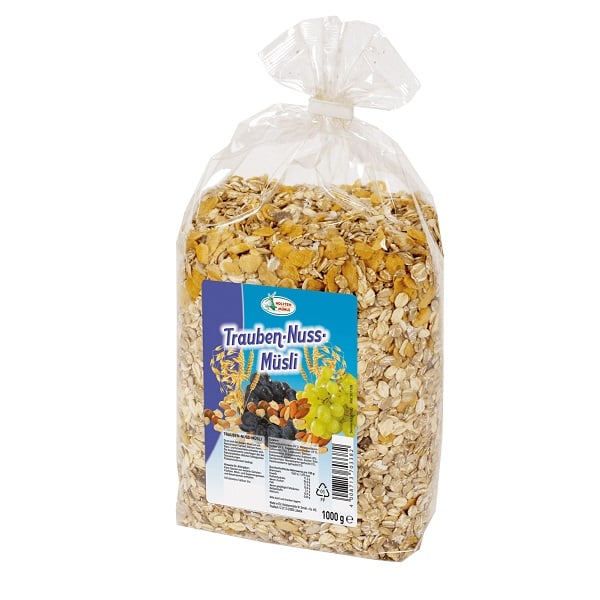 Ngũ Cốc Nho Và Hạt Ăn Liền Trauben - Nuss - Musli 1Kg