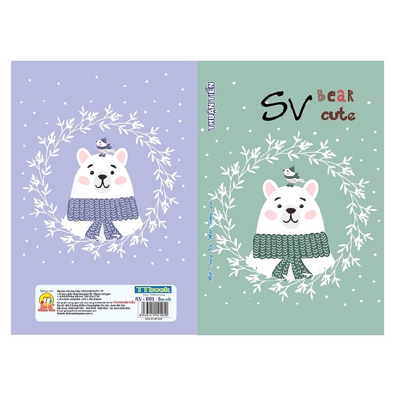 Tập Sinh Viên 200 Trang Bear Cute