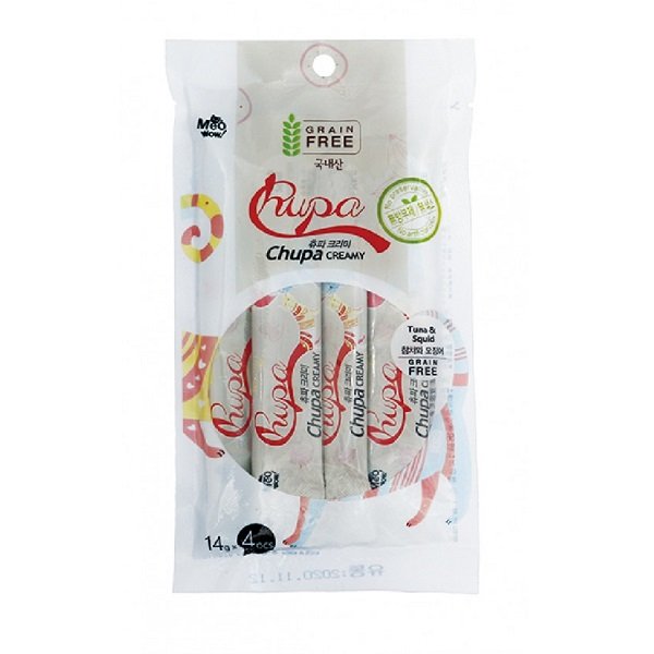 Sốt Dinh Dưỡng Cho Mèo Vị Cá Ngừ Và Mực Chupa Creamy Cc - To - 56 56G
