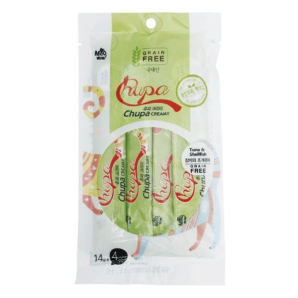 Sốt Dinh Dưỡng Cho Mèo Vị Cá Ngừ Và Sò Chupa Creamy Cc - Tj - 56 56G