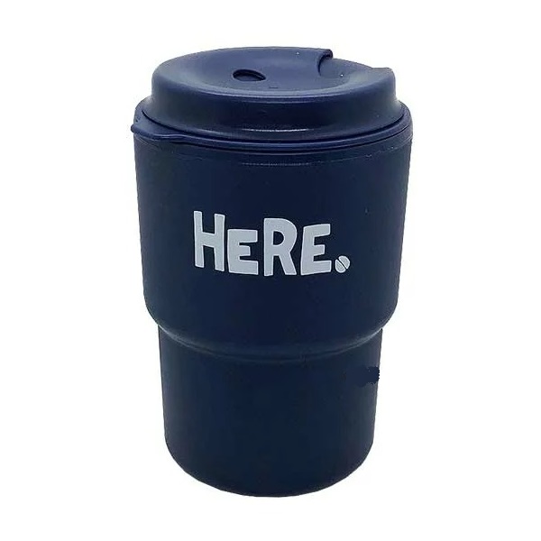 Cốc Uống Nước Kèm Nắp Xoay Màu Xanh Navy