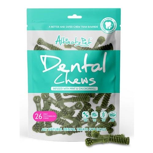 Gặm Sạch Thơm Miệng Cho Chó Hình Bàn Chải Vị Bạc Hà Size Nhỏ 150G