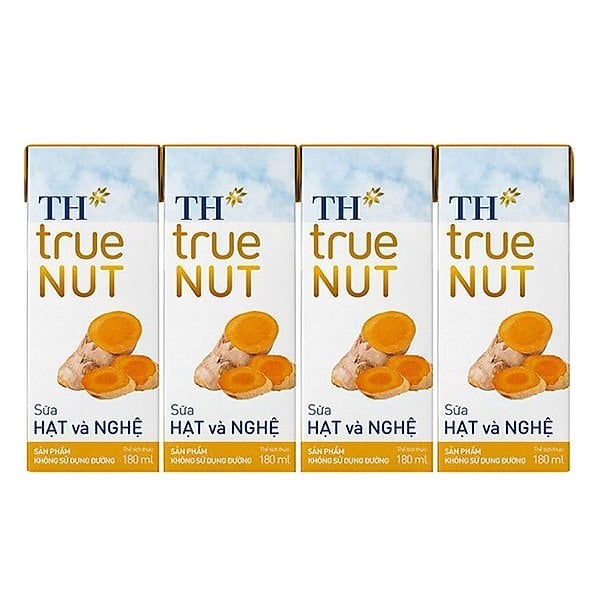 Lốc 4 Sữa Hạt & Nghệ Th True Nut 180Ml