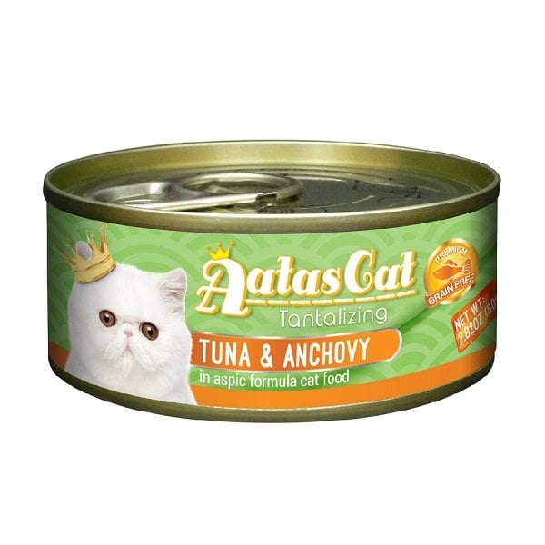Sốt Thưởng Cho Mèo Vị Cá Ngừ Và Cá Cơm Aatas Aat3003Th 80G