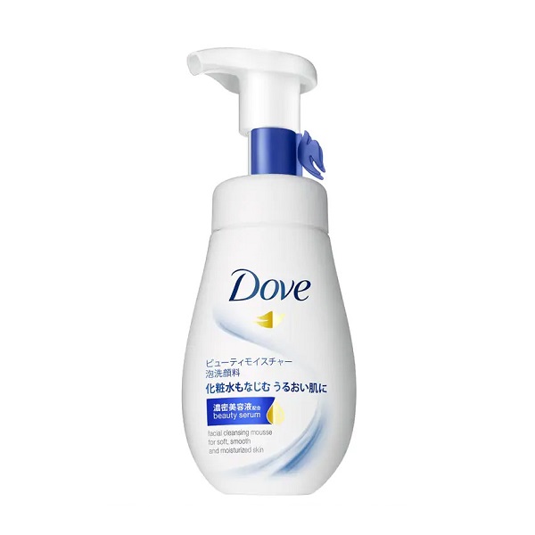 Bọt Rửa Mặt Cấp Ẩm & Mềm Mượt Da Dove Beauty Serum Facial Cleansing Mousse For Soft, Smooth And Moisturized Skin 160Ml