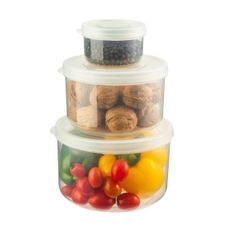 Bộ Hộp Thực Phẩm Tròn Hokkaido 750-1500-2500ml
