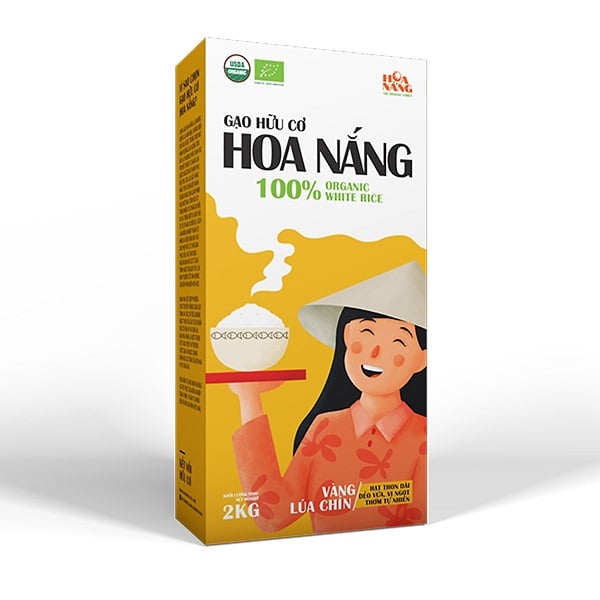 Gạo Hữu Cơ Hoa Nắng Vàng Lúa Chín 2Kg