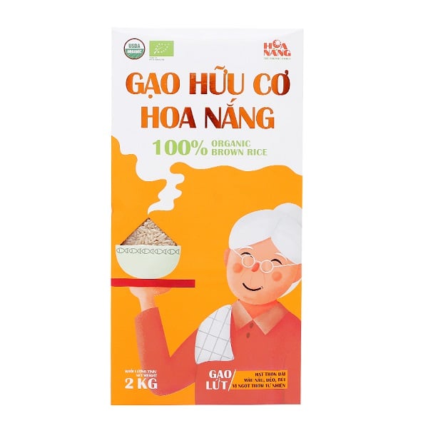 Gạo Lứt Hữu Cơ Hoa Nắng 2Kg
