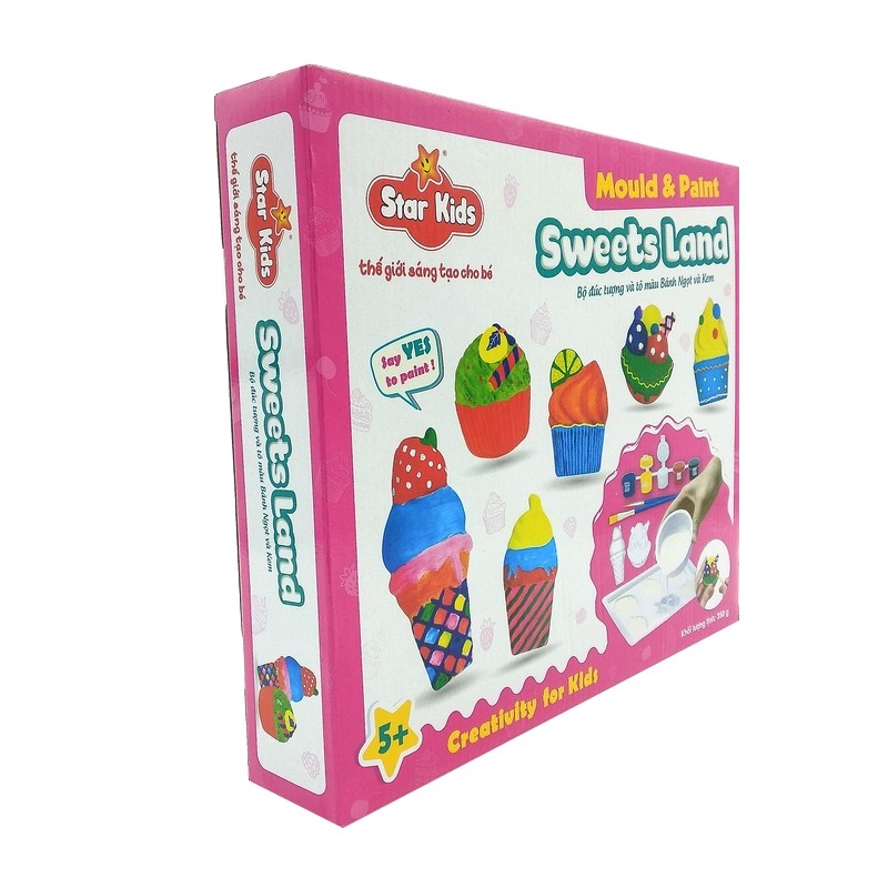 Bộ Đúc Tượng Và Tô Màu Bánh Ngọt & Kem R - Star K - 133