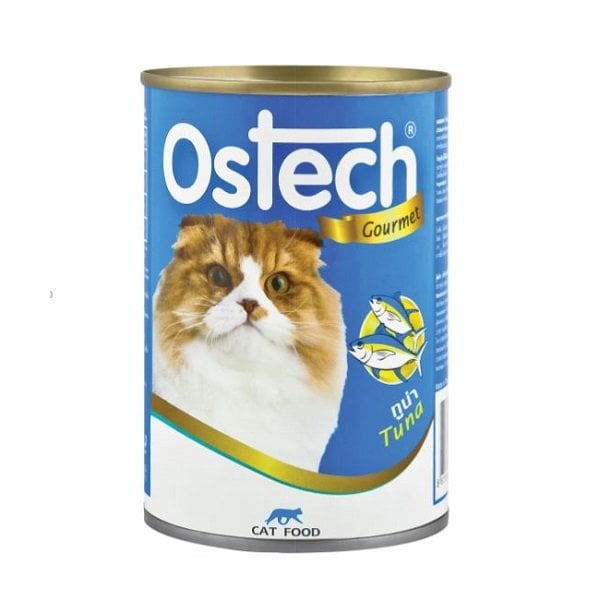 Thức Ăn Ướt Cho Mèo Vị Cá Ngừ Ostech 400G