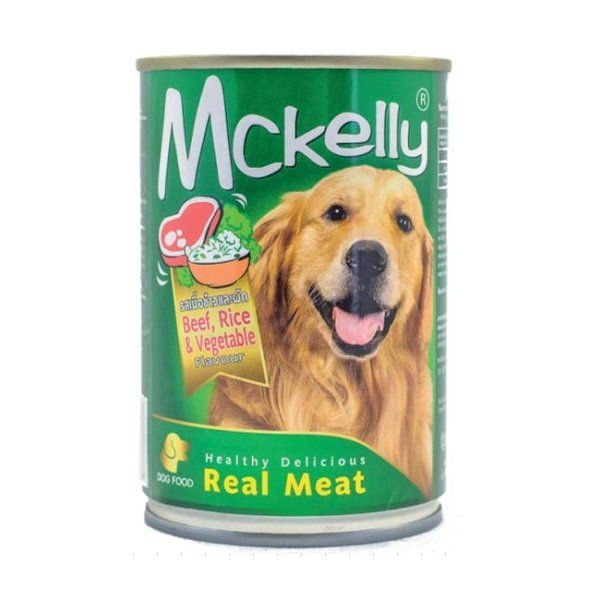 Thức Ăn Ướt Cho Chó Vị Thịt Bò Và Rau Củ Mckelly 400g