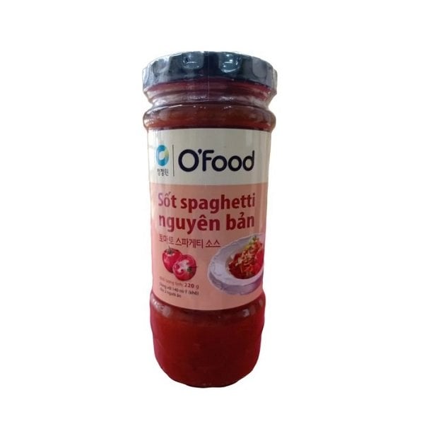 Sốt Spaghetti O'food Vị Nguyên Bản 220G (Hũ)