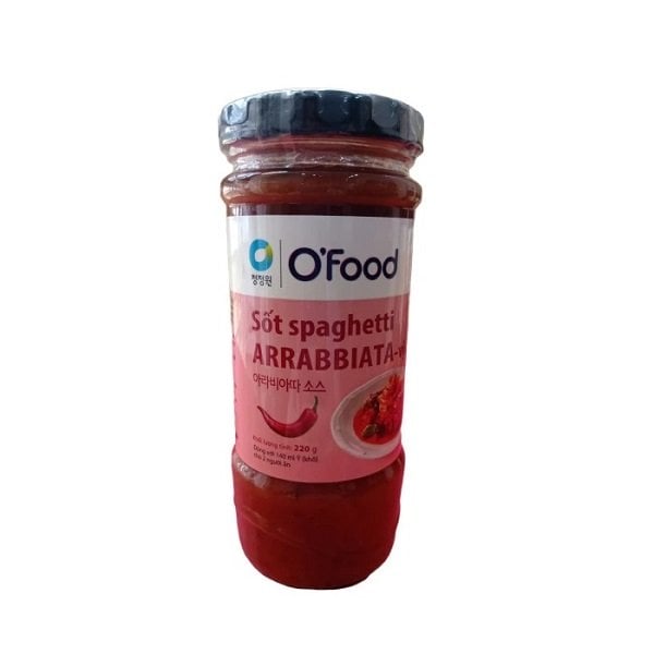 Sốt Spaghetti O'food Arrabbiata Vị Cay 220G (Hũ)