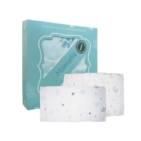 Khăn Sữa Premium Mamaru Mc10 - 2 - Giao Màu Ngẫu Nhiên