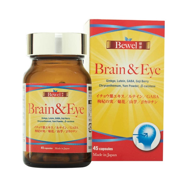 Thực Phẩm Bảo Vệ Sức Khỏe Hỗ Trợ Tuần Hoàn Máu Não Bewel Brain & Eye 45 Viên