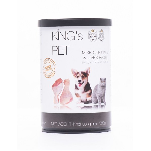 Pate King's Pet Hỗn Hợp Gà Cho Chó The Pet 380G