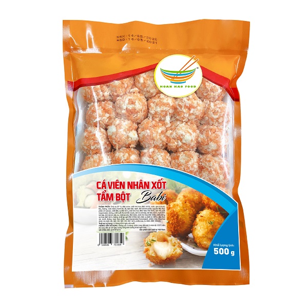 Cá Viên Nhân Xốt Tẩm Bột Babi Hoàn Hảo Food 500G