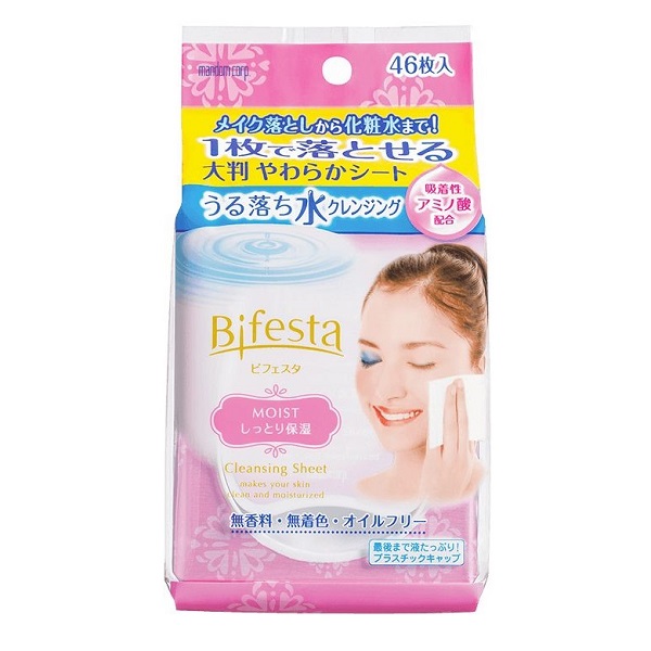 Khăn Ướt Tẩy Trang Dưỡng Ẩm Bifesta Cleansing Sheet Moist N 46 Miếng