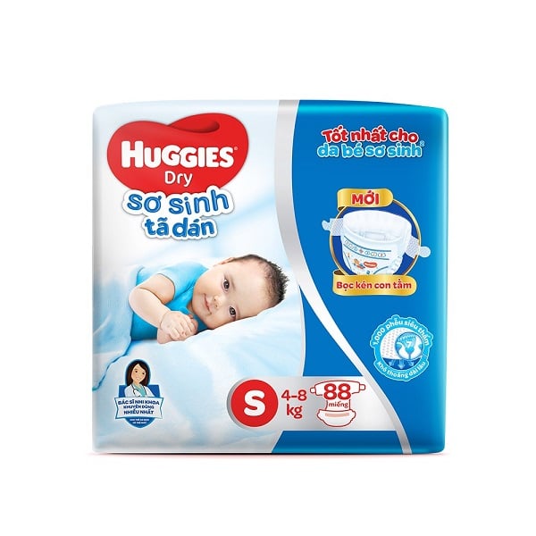 Tã Dán Sơ Sinh Huggies S88