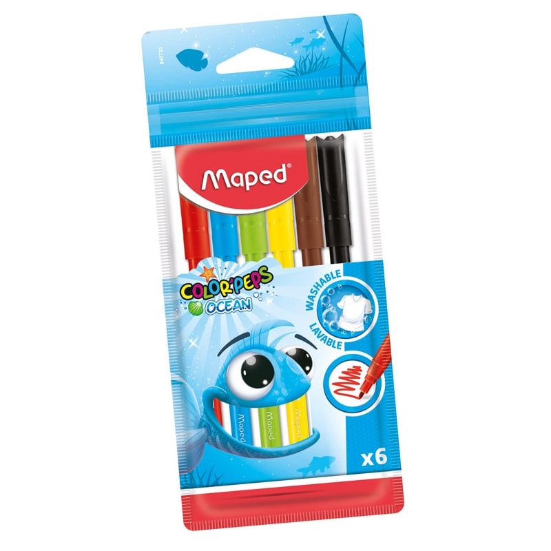Viết Lông Màu Nước Đại Dương Maped - 6 Màu