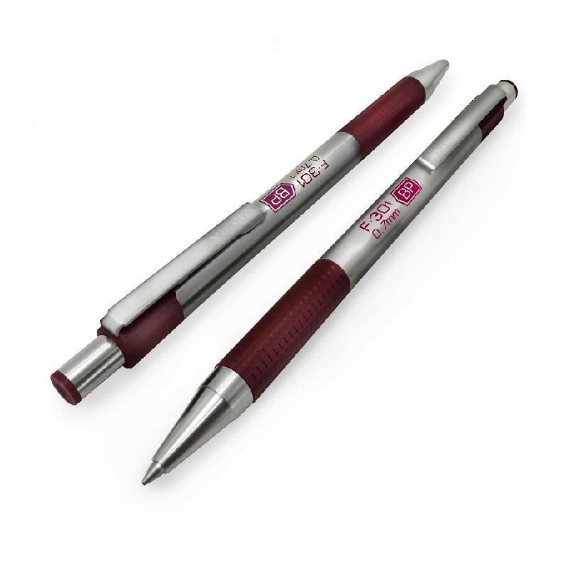 Viết Bi Bấm F - 301 - 0, 7 Đỏ Hạt Dẻ