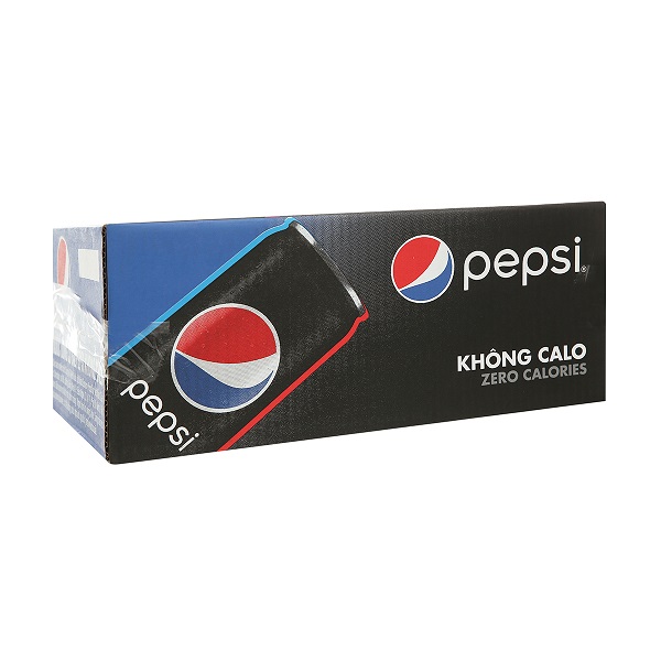 Thùng 24 Pepsi Zero Calo Sleek 330Ml