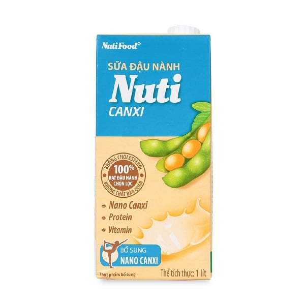 Sữa Đậu Nành Nuti Canxi 1L