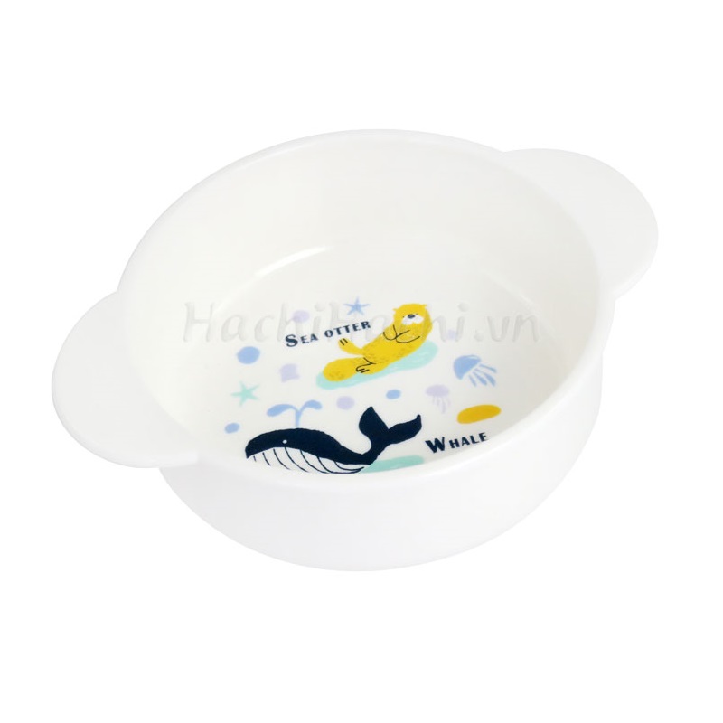 Chén Ăn Cho Bé Có Quai_Cá Voi