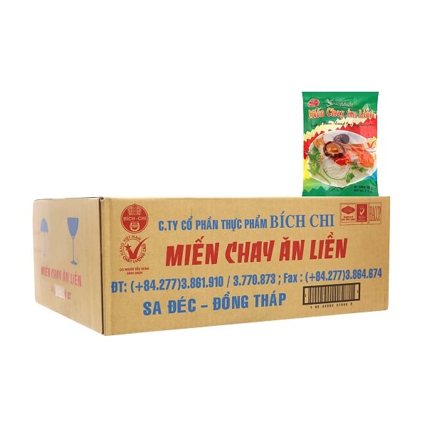 Thùng 30 Miến Chay Ăn Liền Bích Chi 60G