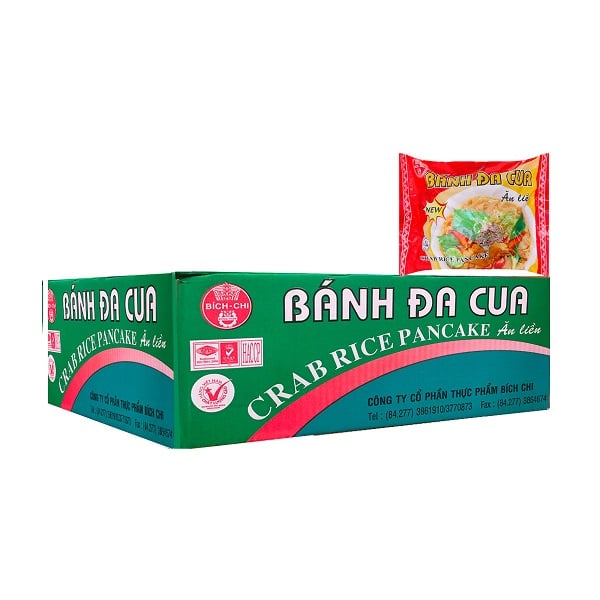 Thùng 30 Bánh Đa Cua Bích Chi 60G