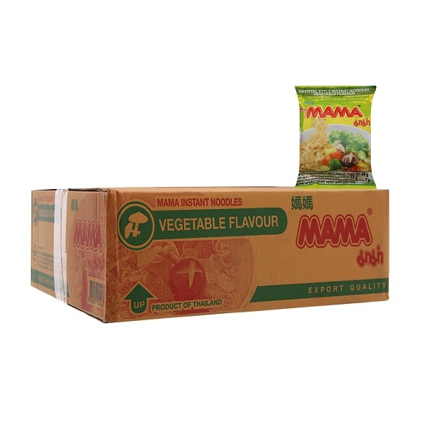 Thùng 30 Mì Chay Rau Củ Mama 60G